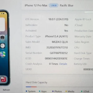 Oferta Iphone 12 PRO MAX 128GB AZUL Reacondicionado Grado A - Imagen 4
