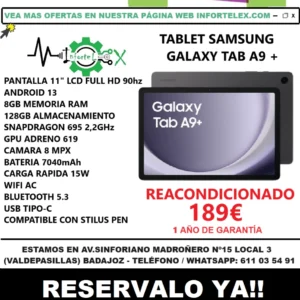 Oferta Samsung Tablet Galaxy A9 Plus 11 Pulgadas WUXGA 8GB 128GB - Imagen 7