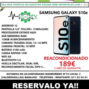 Oferta Smartphone Samsung Galaxy S10e 6gb 128gb Reacondicionado - Imagen 3