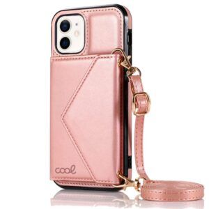 Carcasa COOL para iPhone 12 mini Colgante Wallet Rosa - Imagen 1