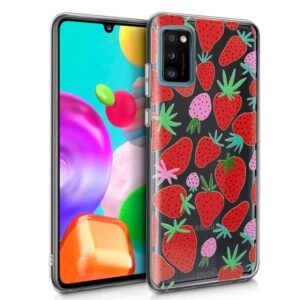 Carcasa COOL para Samsung A415 Galaxy A41 Clear Fresas - Imagen 1