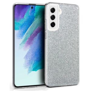 Carcasa COOL para Samsung G990B Galaxy S21 FE Glitter Plata - Imagen 1