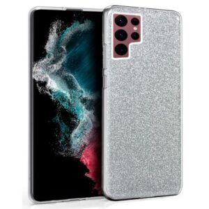 Carcasa COOL para Samsung S908 Galaxy S22 Ultra Glitter Plata - Imagen 1