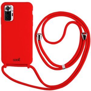 Carcasa COOL para Xiaomi Redmi Note 10 / Note 10s / Poco M5s Cordón Liso Rojo - Imagen 1