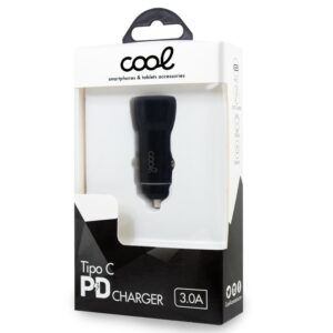 Cargador Coche Universal Entrada Tipo C (PD) COOL (18W) Negro - Imagen 3