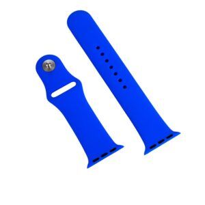 Correa COOL para Apple Watch Series 1 / 2 / 3 / 4 / 5 / 6 / 7 / 8 / 9 / SE (38 / 40 / 41 mm) Goma Azul - Imagen 3