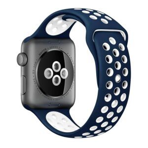 Correa COOL para Apple Watch Series 1 / 2 / 3 / 4 / 5 / 6 / 7 / 8 / 9 / SE (38 / 40 / 41 mm) Sport Azul - Imagen 3