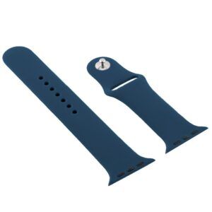 Correa COOL para Apple Watch Series 1 / 2 / 3 / 4 / 5 / 6 / 7 / 8 / 9 / SE (42 / 44 / 45 mm) Goma Azul - Imagen 3