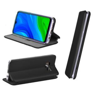 Funda COOL Flip Cover para Huawei P Smart 2020 Elegance Negro - Imagen 2