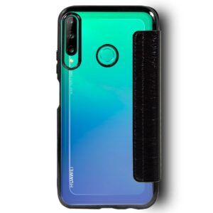 Funda COOL Flip Cover para Huawei P40 Lite E Leather Negro - Imagen 2