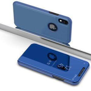 Funda COOL Flip Cover para iPhone XS Max Clear View Azul - Imagen 3