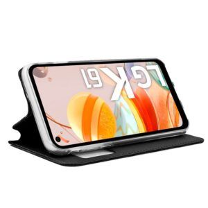 Funda COOL Flip Cover para LG K61 Liso Negro - Imagen 2