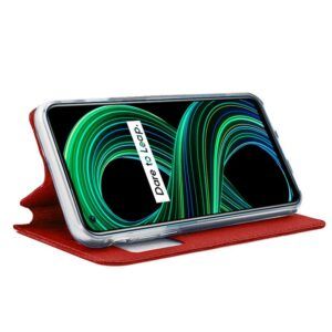 Funda COOL Flip Cover para Realme 8 5G / Narzo 30 5G Liso Rojo - Imagen 1