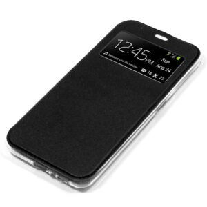 Funda COOL Flip Cover para ZTE Blade A31 Lite / A3 (2019) Liso Negro - Imagen 3