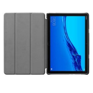 Funda COOL para Huawei Mediapad M5 Lite Polipiel Liso Negro 10.1 pulg - Imagen 3