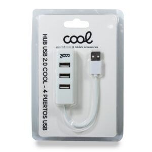 Hub USB 2.0 Universal COOL 4 Puertos USB Blanco - Imagen 3