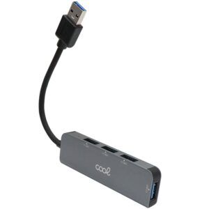 Hub USB Universal COOL 4 Puertos USB (2.0 / 3.0) Aluminio Gris - Imagen 3