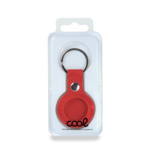 Llavero Protector COOL Compatible con AirTag Polipiel Rojo - Imagen 3