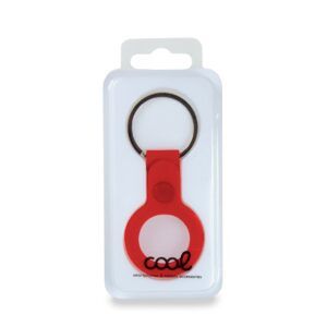 Llavero Protector COOL Compatible con AirTag Silicona Rojo - Imagen 3