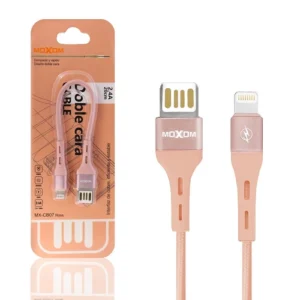 Cable Doble Cara Moxom MX-CB07 de Carga Rápida 2.4A - Lightning 4 Colores - Imagen 3
