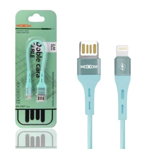 Cable Doble Cara Moxom MX-CB07 de Carga Rápida 2.4A - Lightning 4 Colores - Imagen 4