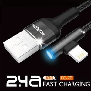 Cable Game Moxom CC-70 con Luz LED 2.4A - Lightning 2 Colores - Imagen 5
