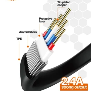 Cable Moxom MX-CB04 de Carga Rápida 2.4A - Micro USB - Imagen 3