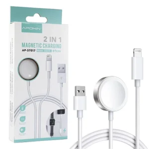 Cargador 2en1 Inalambrico iWatch y Conector Lightning - Imagen 1