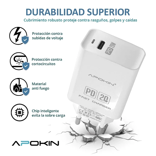 cargador-de-carga-rapida-20w-31-qc-hembra-tipo-c-cable-lighting-apokin-blanco.webp