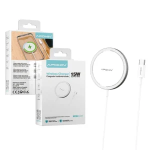 Cargador de carga Rapida inalambrica Magnetica MagSafe Apokin 15W Ultra delgado - Imagen 4
