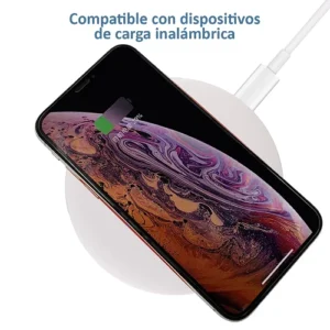 Cargador Inalambrico APOKIN qi 15W Carga Rapida - Negro - Imagen 4