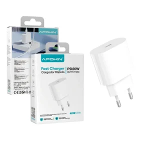 Cargador Rapido Entrada PD 20w 3.0A Sin Cable APOKIN Oval- Blanco - Imagen 1