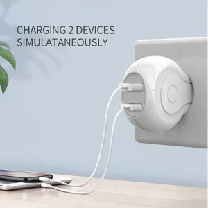 Cargador Red Moxom HC-01 Doble USB Auto ID 2.4A + Cable Lightning - Imagen 3