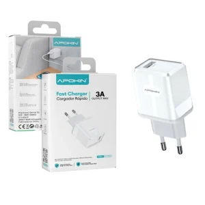 Cargador USB-A Sin Cable APOKIN 72032 Cable - Imagen 1