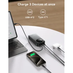 Joyroom Power Bank 20.000mAh JR-PBF14 2.4A LED Negro - Imagen 4