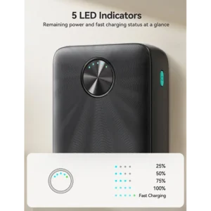 Joyroom Power Bank 20.000mAh JR-PBF16 2.4A LED Negro - Imagen 3