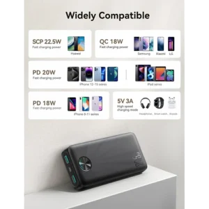 Joyroom Power Bank 20.000mAh JR-PBF16 2.4A LED Negro - Imagen 6