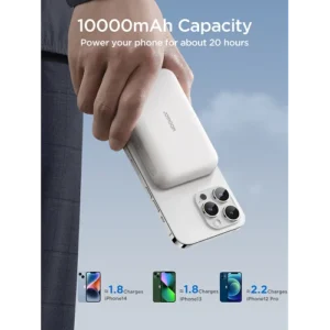 Joyroom Power Bank JR-W020 de 20 W y 10 000 mAh Blanco - Imagen 3