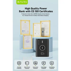 Power Bank Largo Tipo-C Carga Rapida 10.000mha 22.5w Bavin - Imagen 10