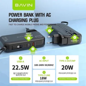 Power Bank PC032Y 4 en 1 10.000Mha 2 Colores - Imagen 6