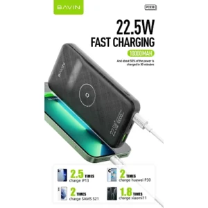Power Bank PC038 Inalámbrico 10.000Mha 22.5W 2-Colores - Imagen 5