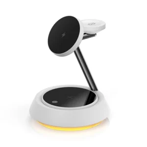 WIWU Base de Carga Inalambrica Luz Ambiente Power Air 3en1 Blanca - Imagen 3