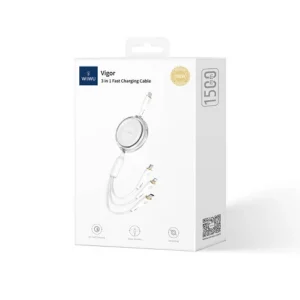 Wiwu Cable 3en1 Enrollable Vigor C023 - Imagen 3