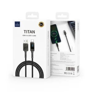Wiwu Cable Tipo-C a Lightning C038 30W Titan 1.2M Blanco - Imagen 4
