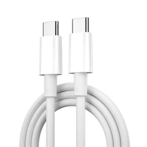 Wiwu Cable Tipo-C a Tipo-C C008 Classic 100 W 1.2M Blanco - Imagen 5