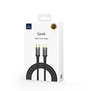 Wiwu Cable Tipo-C a Tipo-C C016 100W Geek 1.2M Negro - Imagen 4