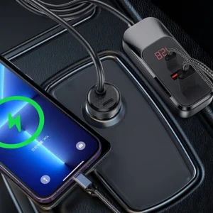 WIWU Hub Cargador Coche Triple 120W PD+QC QC015 - Imagen 3
