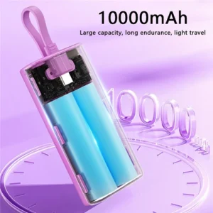 WIWU Power Bank 10000 Lightning y Entrada Tipo-C P015 Verde - Imagen 4
