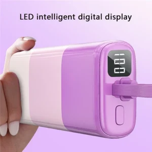 WIWU Power Bank 10000 Lightning y Entrada Tipo-C P015 Verde - Imagen 5